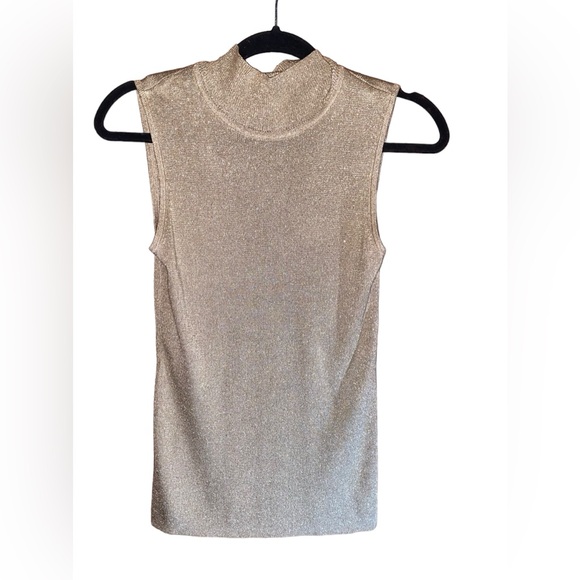Chico’s Mock Tank Dazzling Gold - Picture 1 of 3